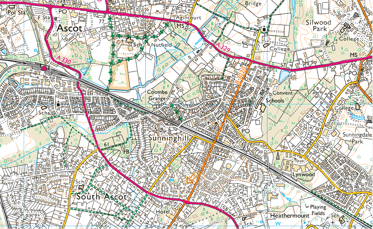 Map of Sunninghill