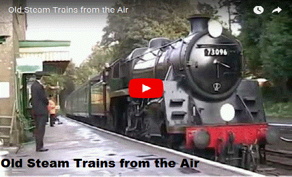 Old Steam Trains from the Air